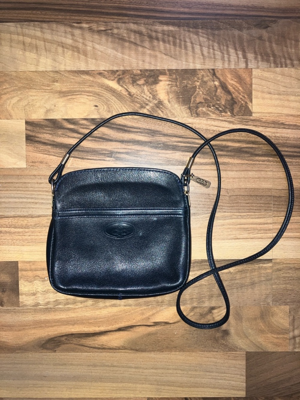 Pourchet Paris Vintage Dark Navy Small Crossbody Handbag Women’s